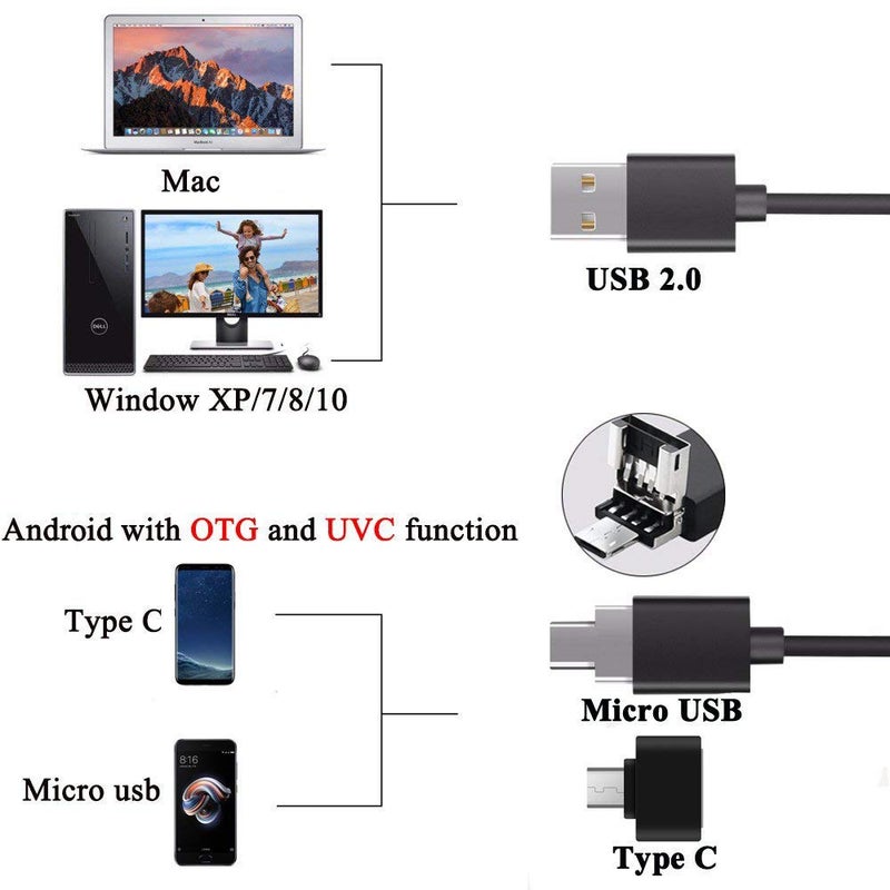 Jiusion Original 40-1000X USB Microscope with Portable Carrying Case, Digital Magnification Endoscope Camera 8 LEDs Metal Base for Android Phone and Tablet, Windows Mac Linux Chrome - Image 5